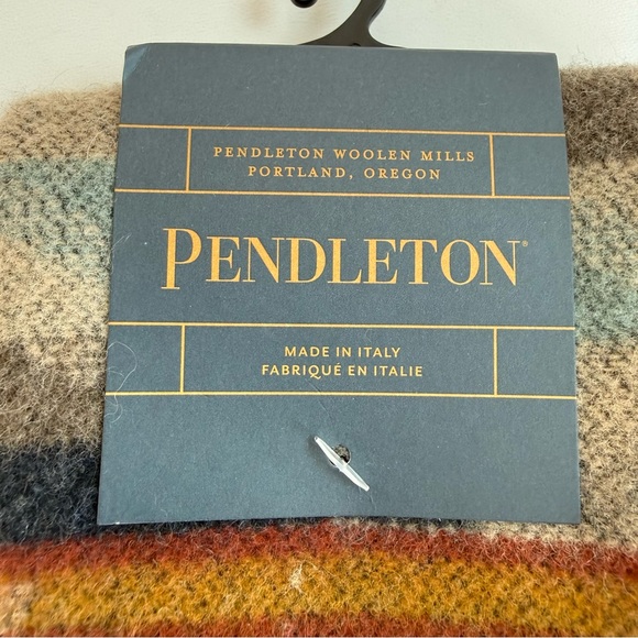 NEW NWT Pendleton Jacquard Blanket Wyeth Trail Wool Southwest Scarf 76” x 12” - Picture 6 of 8